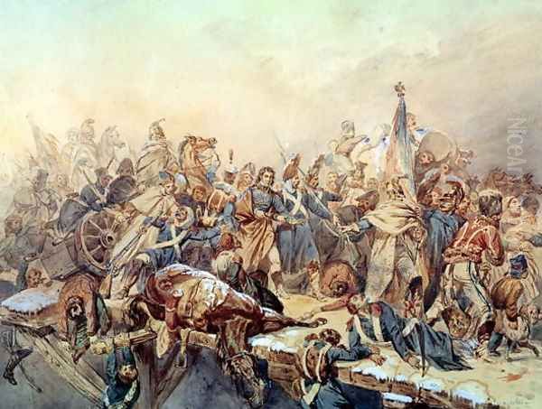 Baron Dominique Larrey 1766-1842 Crossing the Berezina, November 1812 - view 1