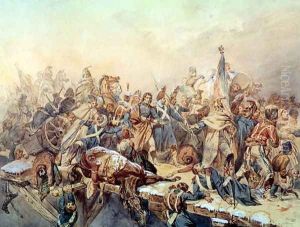 Baron Dominique Larrey 1766-1842 Crossing the Berezina, November 1812