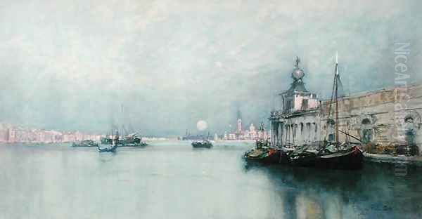Moonrise on the Grand Canal - view 1
