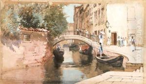 Venice Canal Scene by Francis Hopkinson Smith