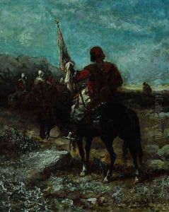 An Arab Horseman by Franz Schreyer