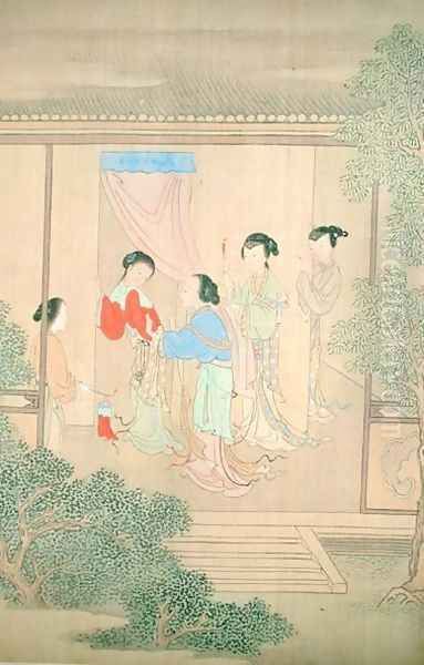 Five Figures on Porch - view 1