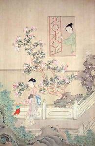 Woman in Garden by Fu Chuiu Ying Shih