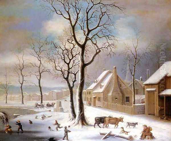 Village in Winter - view 1