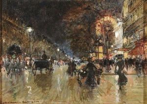 Paris, Les Grands Boulevards by Georges Stein