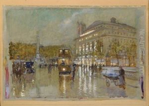 Place Du Chatelet, Paris by Georges Stein