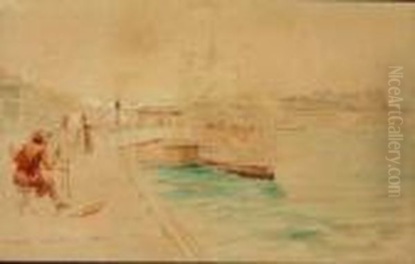 Peintre Sur Les Quais Devant Notre Dame - view 1