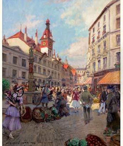 Marche A Lausanne, Circa 1900 - view 1