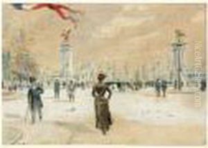 Paris, Le Pont Alexandre Iii by Georges Stein