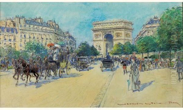 L'avenue De Wagram Et L'arc De Triomphe - view 1