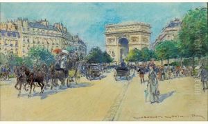 L'avenue De Wagram Et L'arc De Triomphe