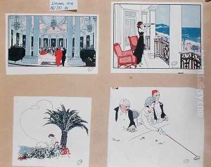 Scenes in Monte Carlo, Cote dAzur, 1914