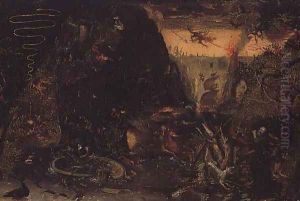 Temptation of St. Anthony by Jakob Isaaksz Swanenburgh