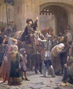 Joan of Arc 1412-31 Leaving Vaucouleurs, 23rd February 1429 by Jean-Jacques Scherrer