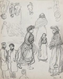 Etude De Personnages by Theophile Alexandre Steinlen