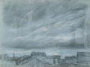 Mars, Pluie Et Ciel Gris - Angle De Batiment Et Cordages