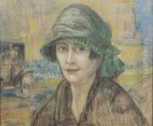 Jeune Femme Au Chapeau Vert Jeune Femme Au Chapeau Vert