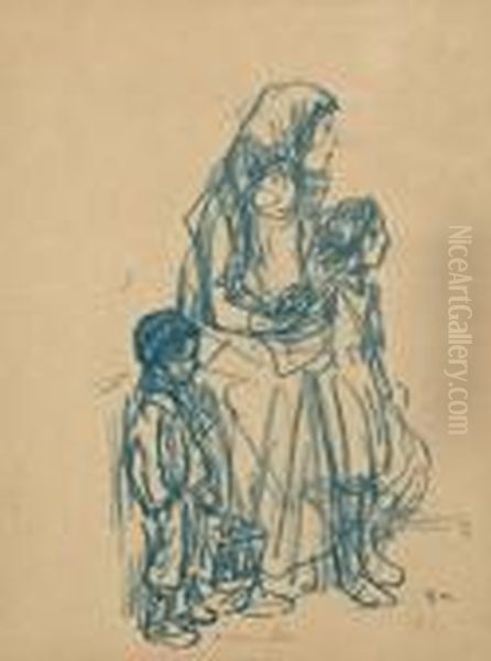 Mother With Children - view 1