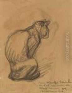 Chat Assise by Theophile Alexandre Steinlen