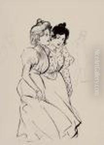 Deux Trottins by Theophile Alexandre Steinlen