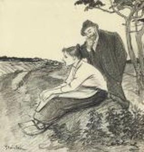 Deux Paysans by Theophile Alexandre Steinlen