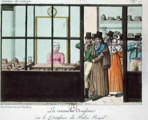 The English Revenge or, The Patisserie at the Palais Royal, c.1815 by John Sharp
