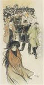 Scene De Rue & Interieur by Theophile Alexandre Steinlen