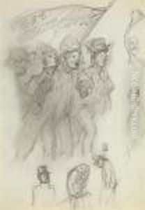 Les Conscrits by Theophile Alexandre Steinlen