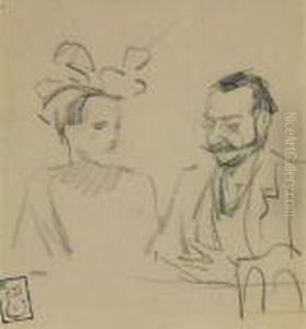 Couple De Bourgeois by Theophile Alexandre Steinlen