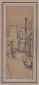 Cats On Rooftops by Theophile Alexandre Steinlen
