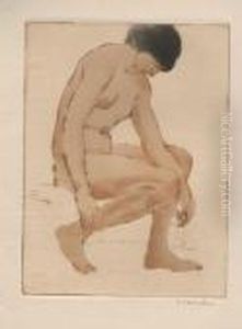 Nu by Theophile Alexandre Steinlen