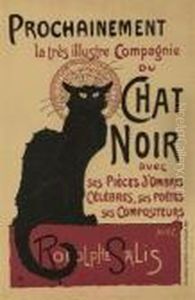 Tournee Du Chat Noir De Rodolphe Salis by Theophile Alexandre Steinlen