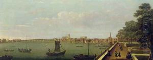 Westminster Bridge from Somerset House by Francis Smith