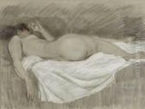 Femme Nue De Dos Alongee
