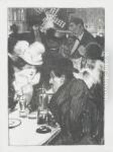 Au Bar by Theophile Alexandre Steinlen