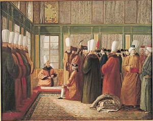 Reception of the French Ambassador by the Grand Vizier in Constantinople by Francis Smith