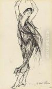 Sketch Of A Dancing Girl