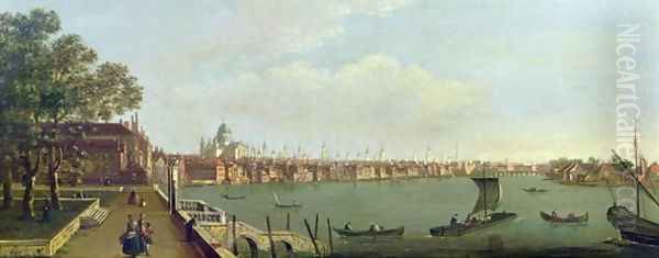 London Bridge and the City from Somerset House - view 1