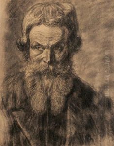 Portrait De Leon Tolstoi by Theophile Alexandre Steinlen