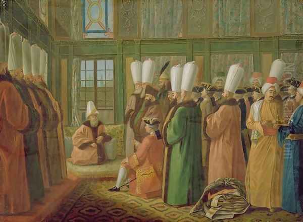 The Grand Vizier giving Audience to the English Ambassador by Francis Smith