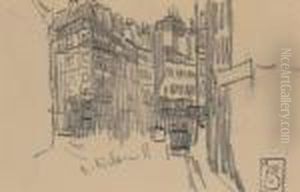 Rue Richer by Theophile Alexandre Steinlen