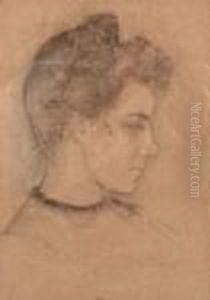 Portrait De Colette by Theophile Alexandre Steinlen