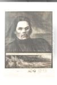 Maxim Gorki (head) by Theophile Alexandre Steinlen