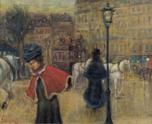 Scene De Rue. by Theophile Alexandre Steinlen