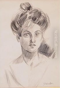 Portrait De Femme En Buste Portrait De Femme En Buste