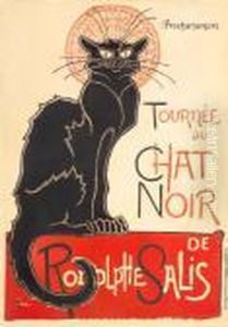 Tournee Du Chat Noir De Rodolphe Salis by Theophile Alexandre Steinlen