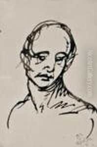 Portrait D'homme by Theophile Alexandre Steinlen