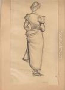 Etude De Femme De Dos. Etude De Femme De Dos.