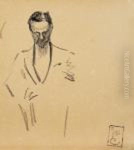 La Chambre Des Deputes A L'assemblee Nationale by Theophile Alexandre Steinlen