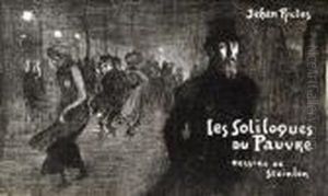 Paris La Nuit. Couverture Pour Les Soliloques Du Pauvre De Jehan Rictus.